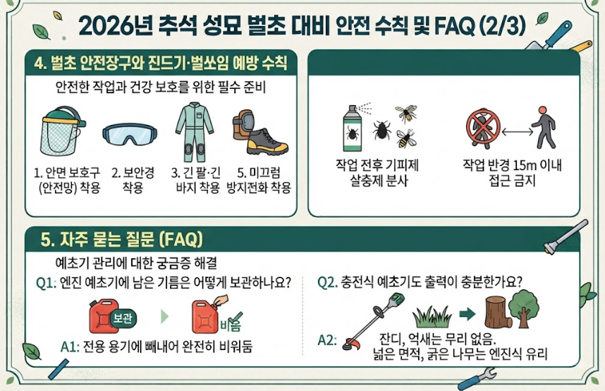 예초기 줄 교체 꿀팁