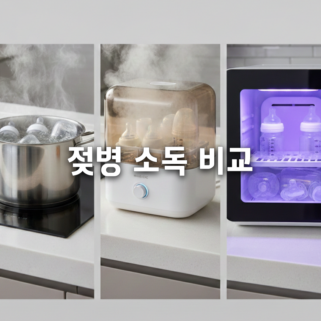 초보 부모 필수 ✔ 젖병 소독 방법 3가지 장단점 총정리