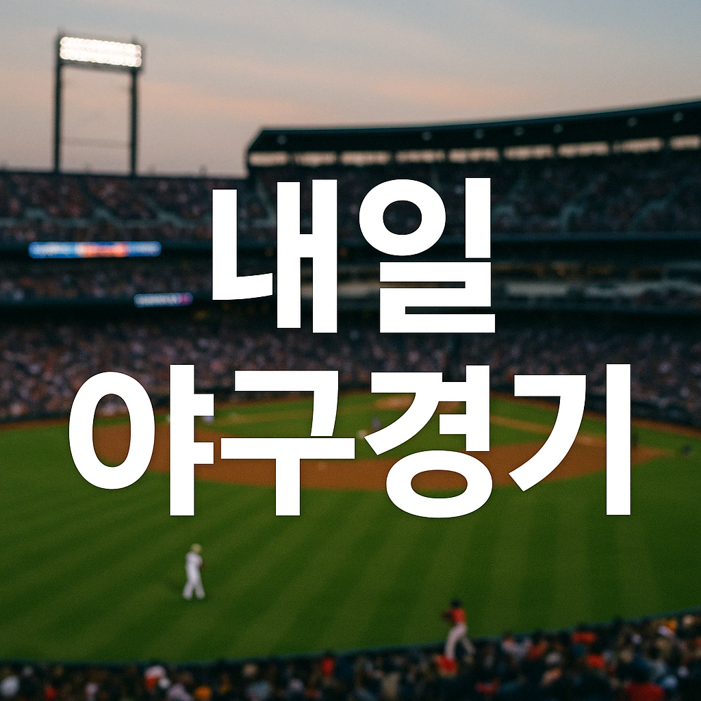 내일 야구경기