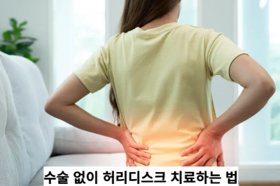 수술 없이 허리디스크 치료하는 법
