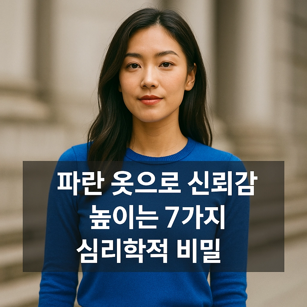 파란 옷으로 신뢰감 높이는 7가지 심리학적 비밀