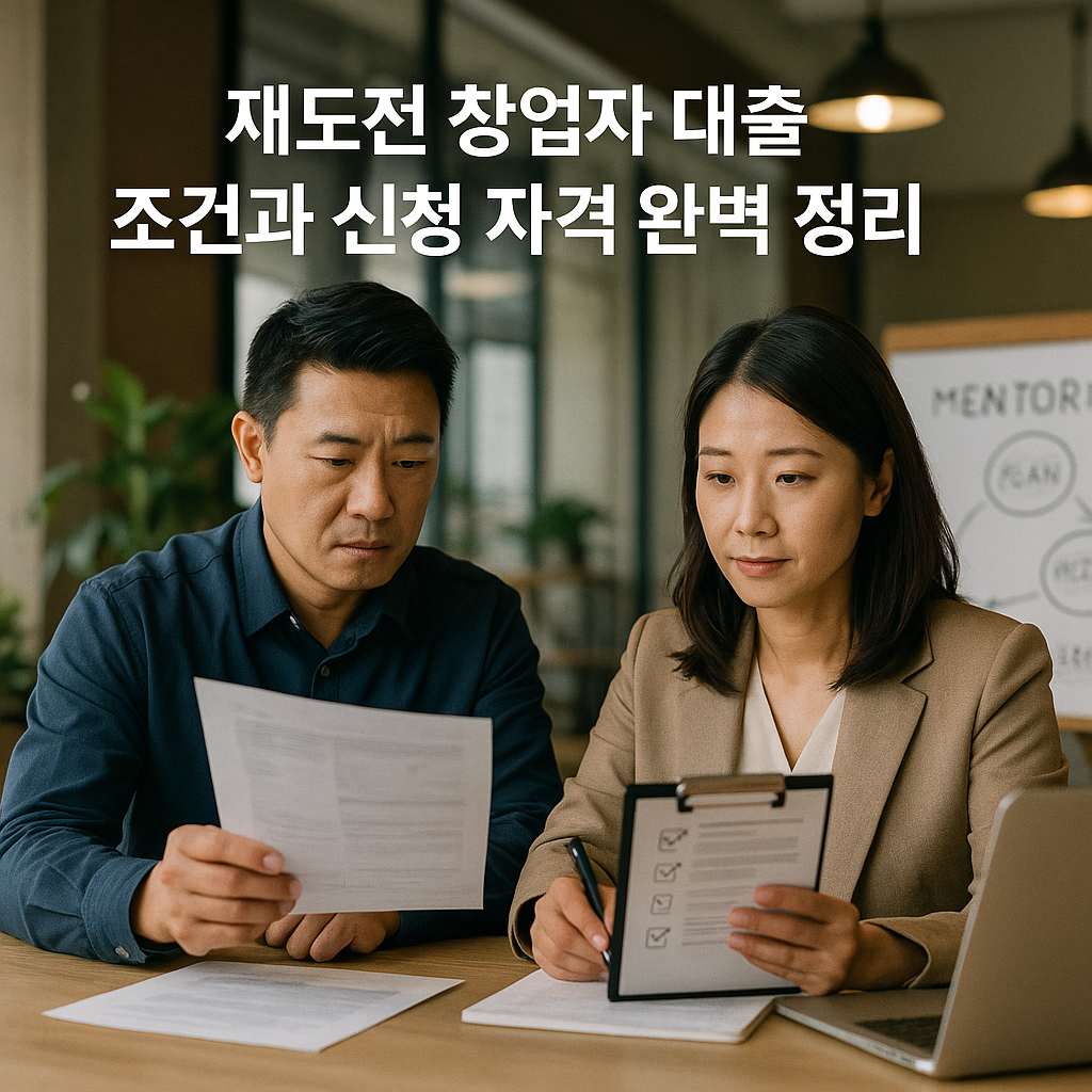 재도전 창업자 대출 조건과 신청 자격 완벽 정리