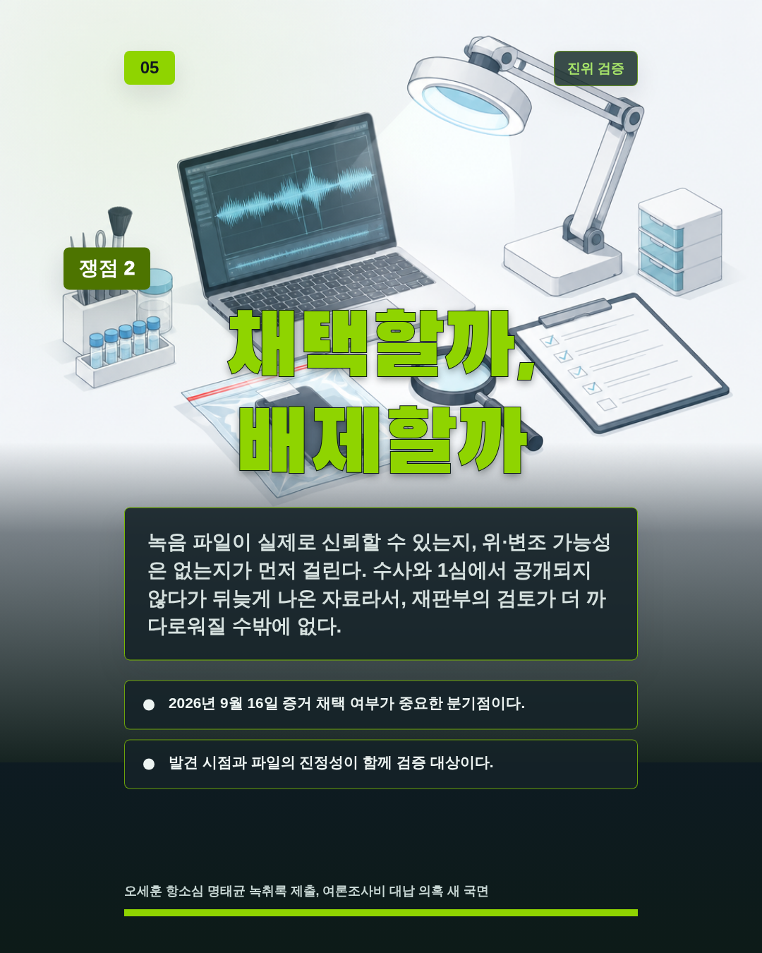 채택할까, 배제할까