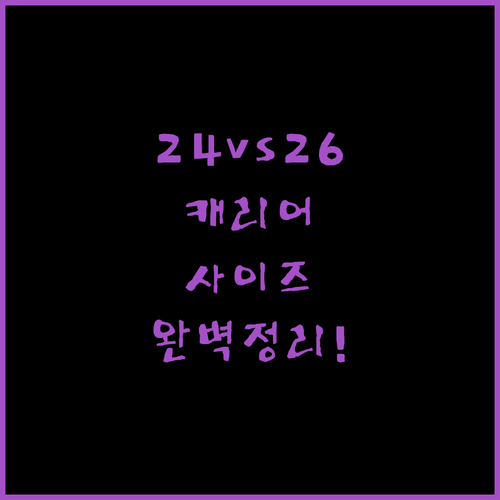 해외여행 캐리어 24인치 26인치 사..