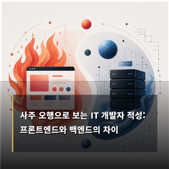 오행 화와 오행 수로 보는 개발자 적성 구조