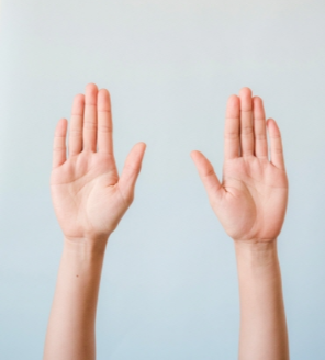 두손으로 모기 잡기