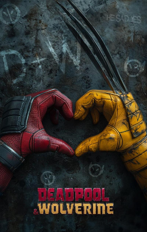 데드풀 앤 울버린 손하트 사진