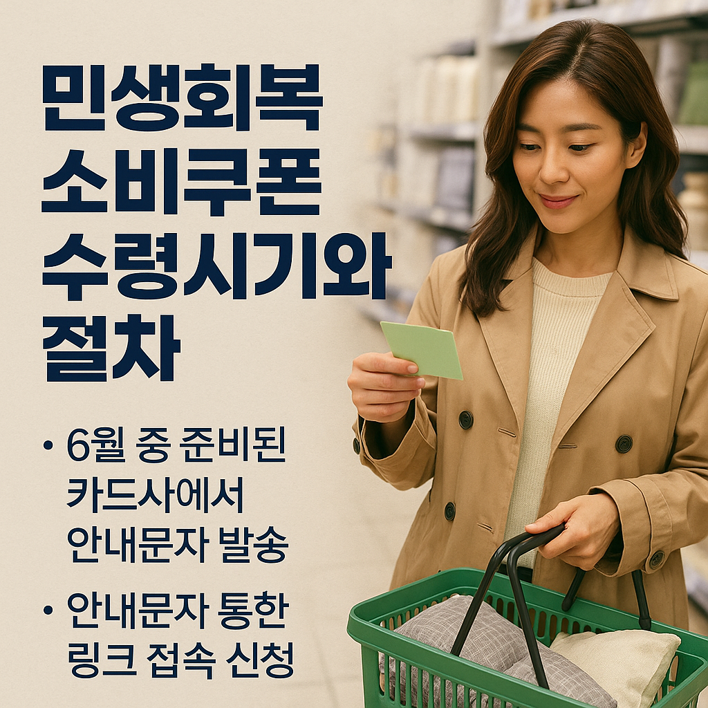 민생회복 소비 쿠폰 수령시기
