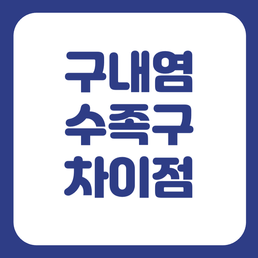 구내염 수족구 차이