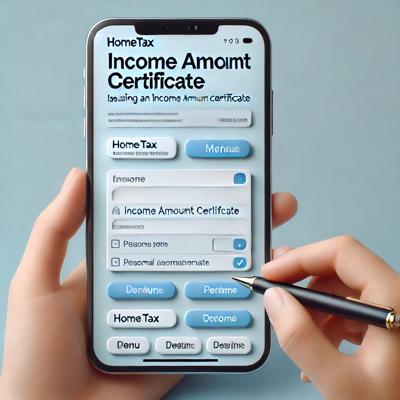 소득금액증명원 발급 방법: 홈택스에서 쉽고 빠르게 받는 완벽 가이드