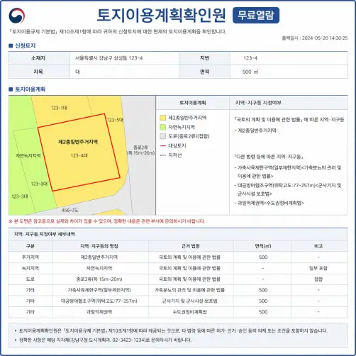 토지이용계획확인원 무료열람 해보자
