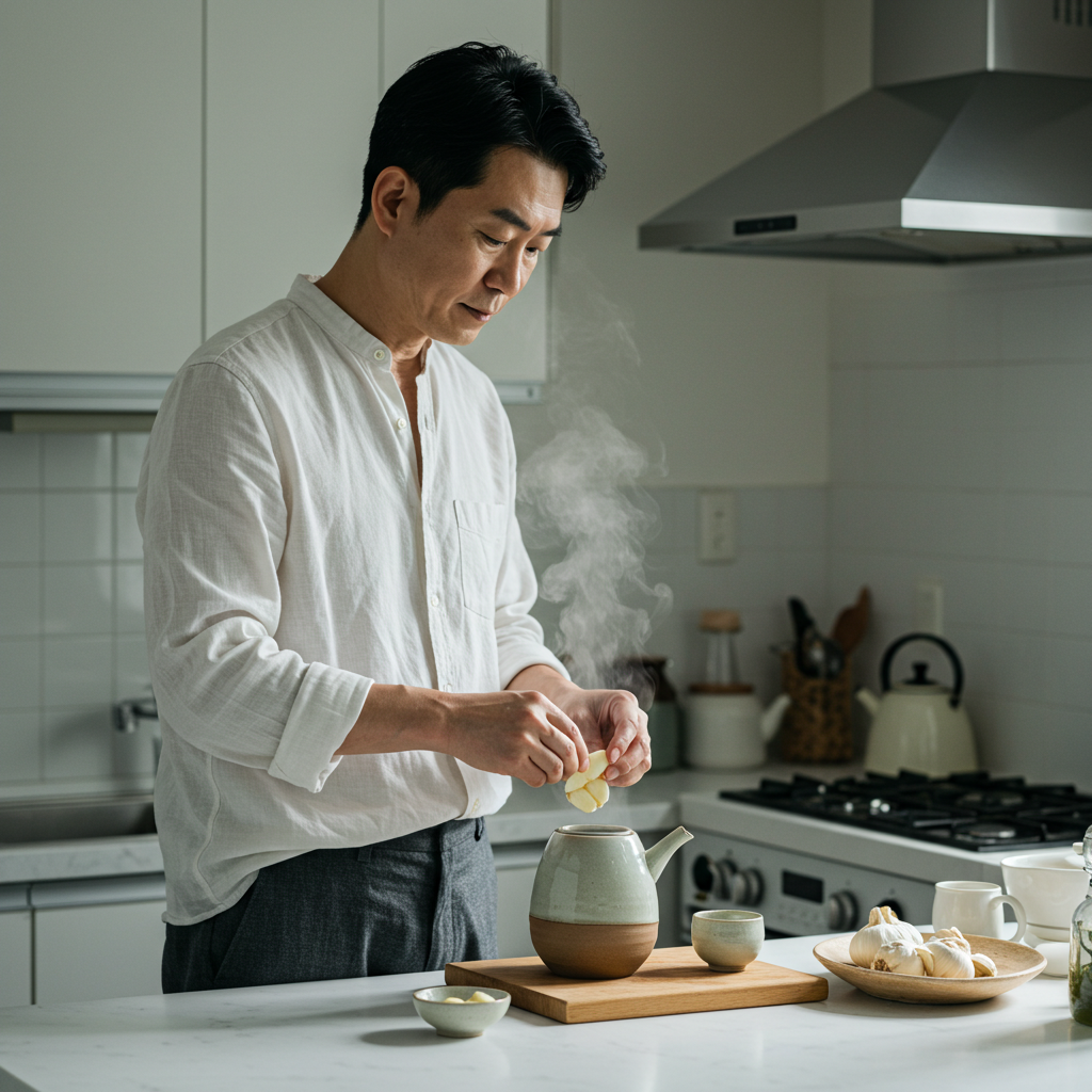 마늘차 – 혈액순환을 돕는 자연식품