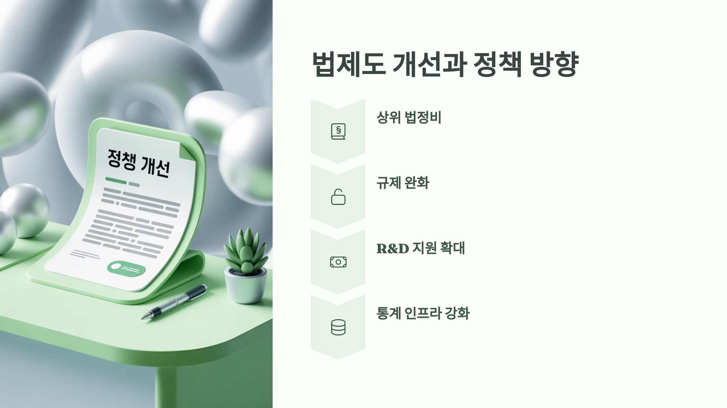 법제도 개선과 정책 방향