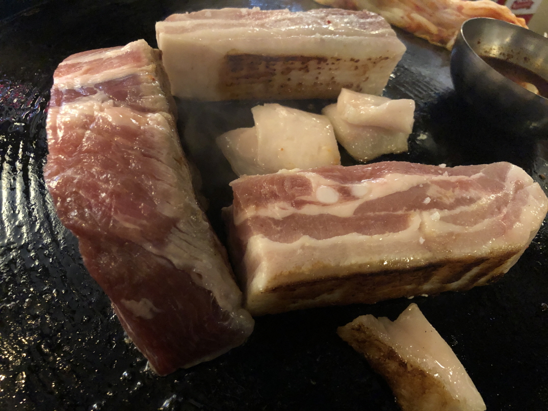 삼겹살과 목살 반반 한판