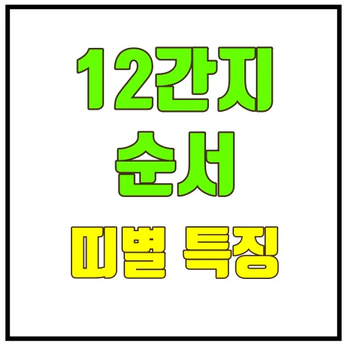 12간지순서