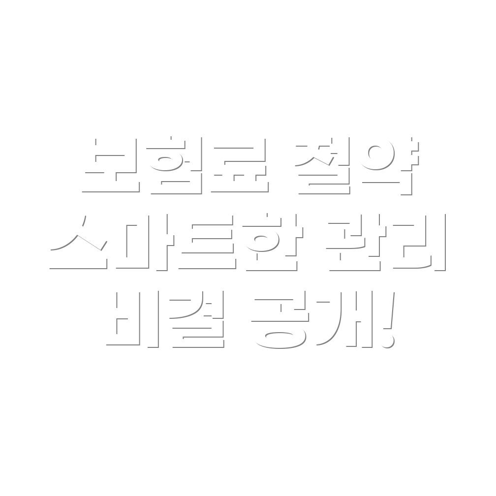 차 보험료 절약