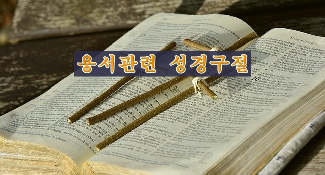 용서와 관련된 성경 구절