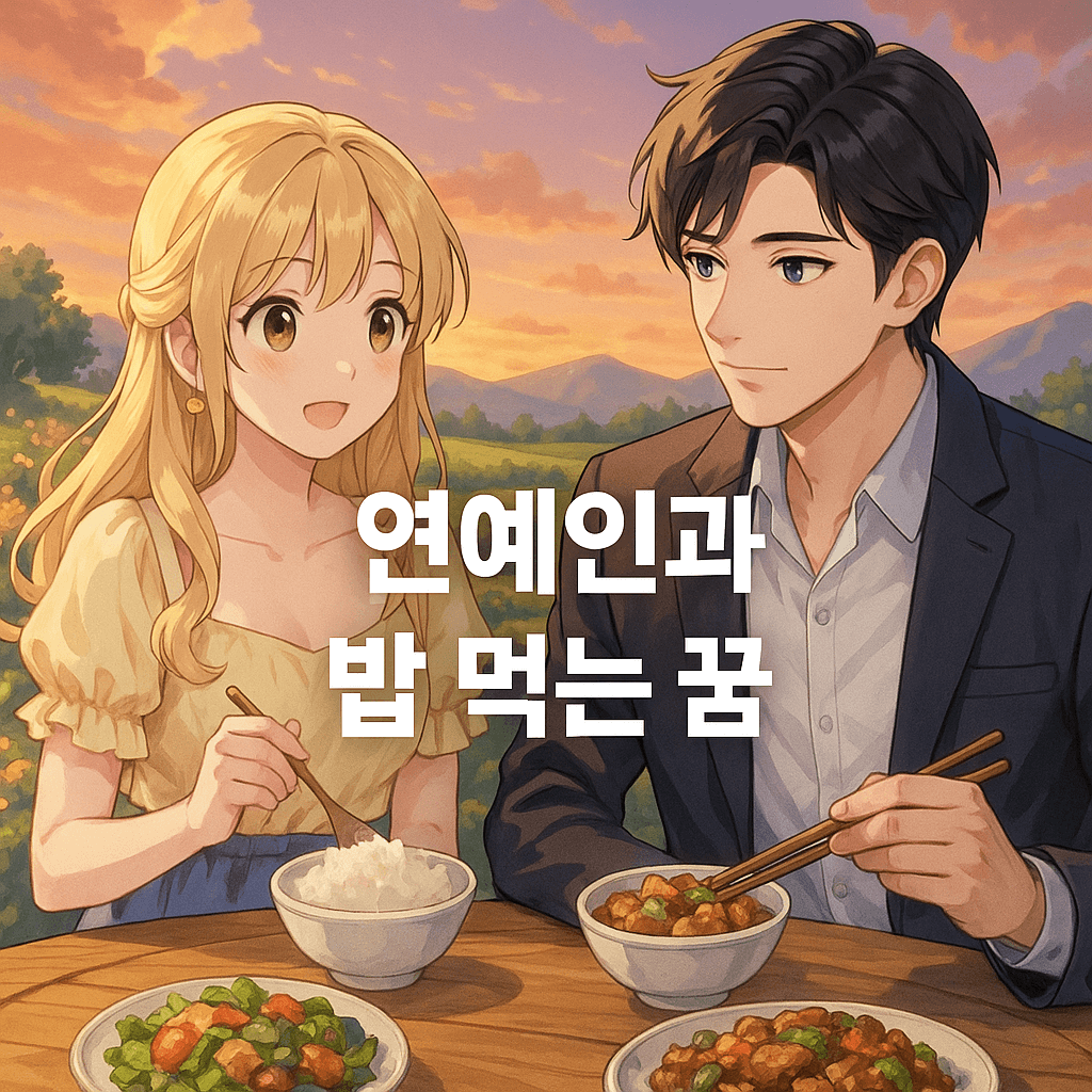 연예인과 밥 먹는 꿈 해몽