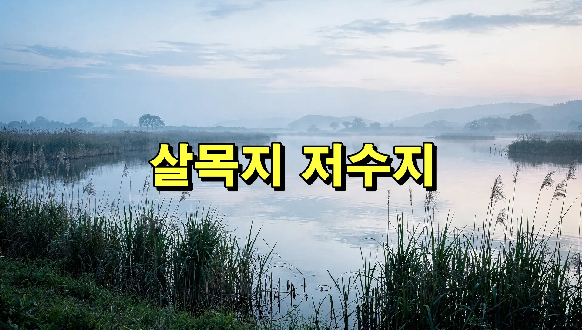살목지 저수지
