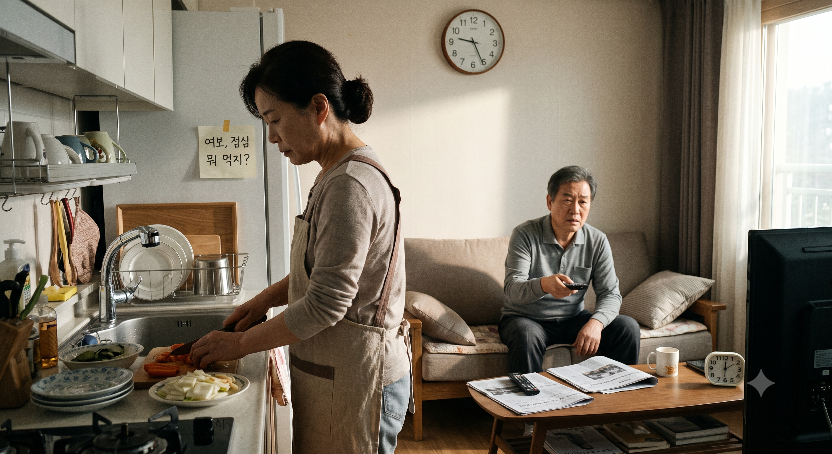 은퇴 후 부부가 하루 종일 붙어 있으면 생기는 일