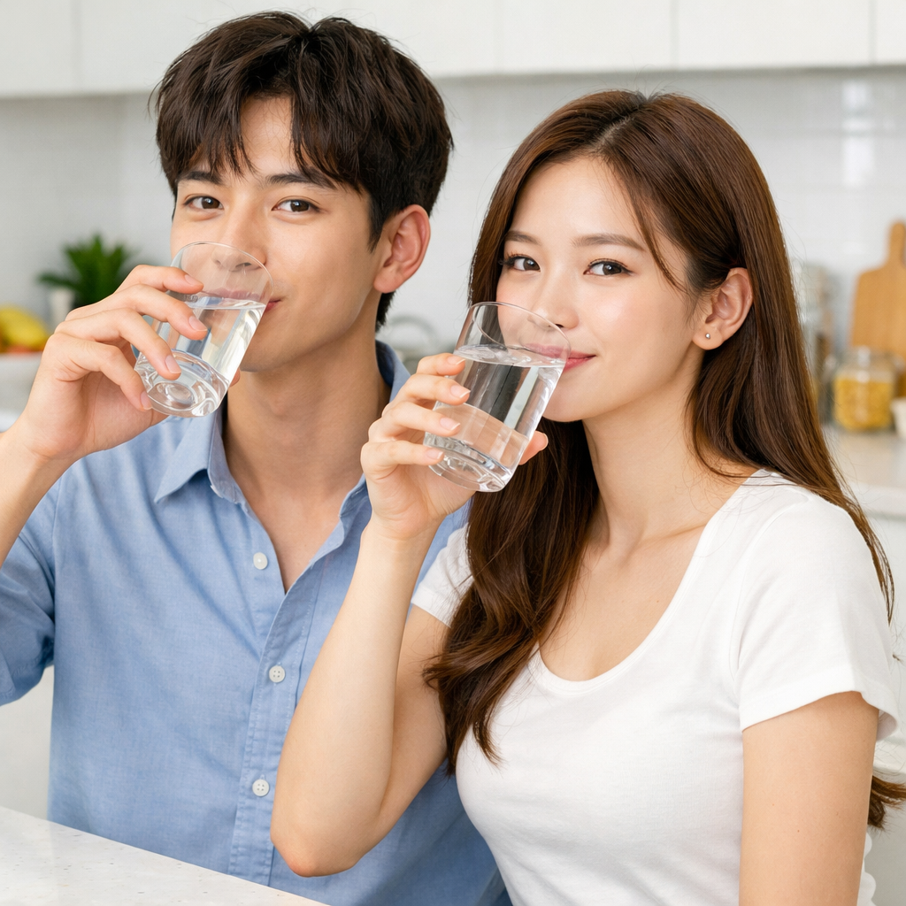 우리 집 수돗물 안심하고 마셔요!