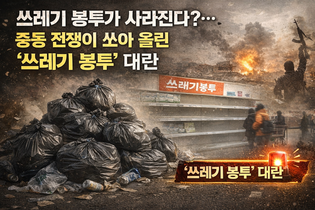 중동 전쟁이 부른 쓰레기봉투 대란, 지금 무슨 일?