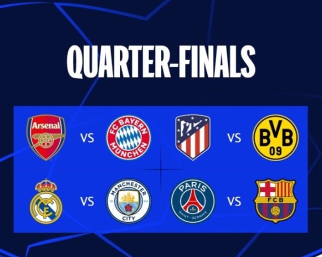 (2024) 챔피언스리그 4강 대진표 일정 및 중계 채널