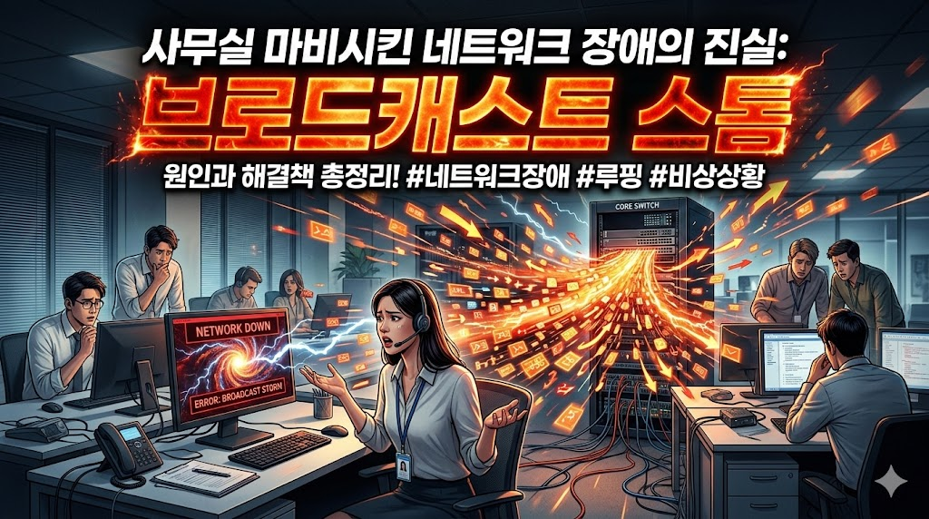 사무실 마비시킨 네트워크 장애의 진실: 브로드캐스트 스톰