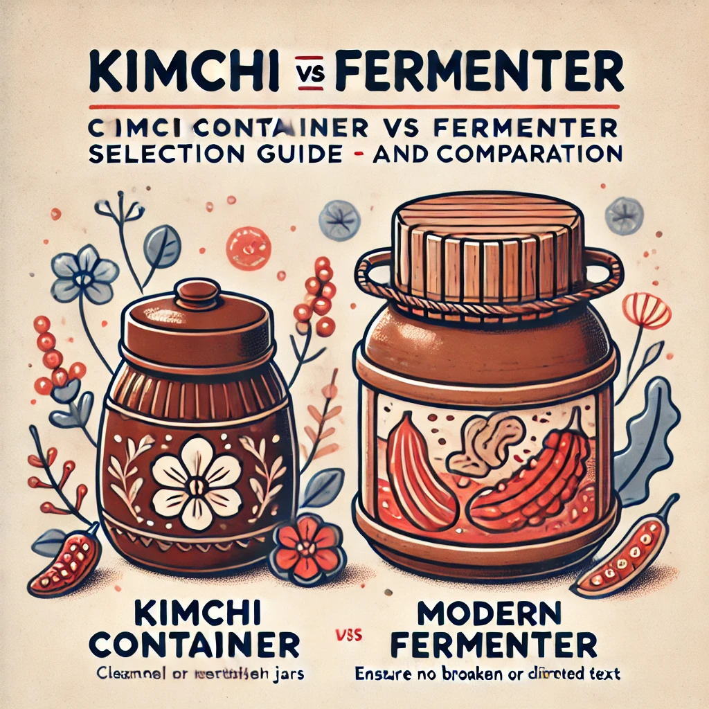 김치통 vs 발효기: 선택 가이드 및 차이점 비교, 선택방법