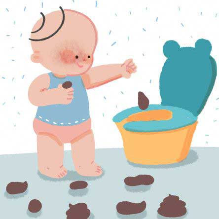 토끼똥 누는 아기