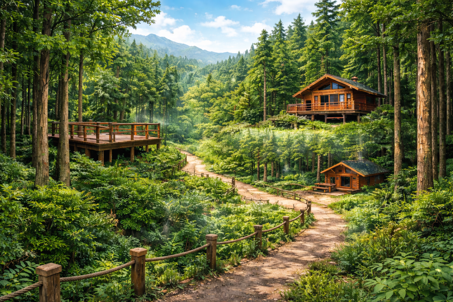 장흥 우드랜드 편백숲