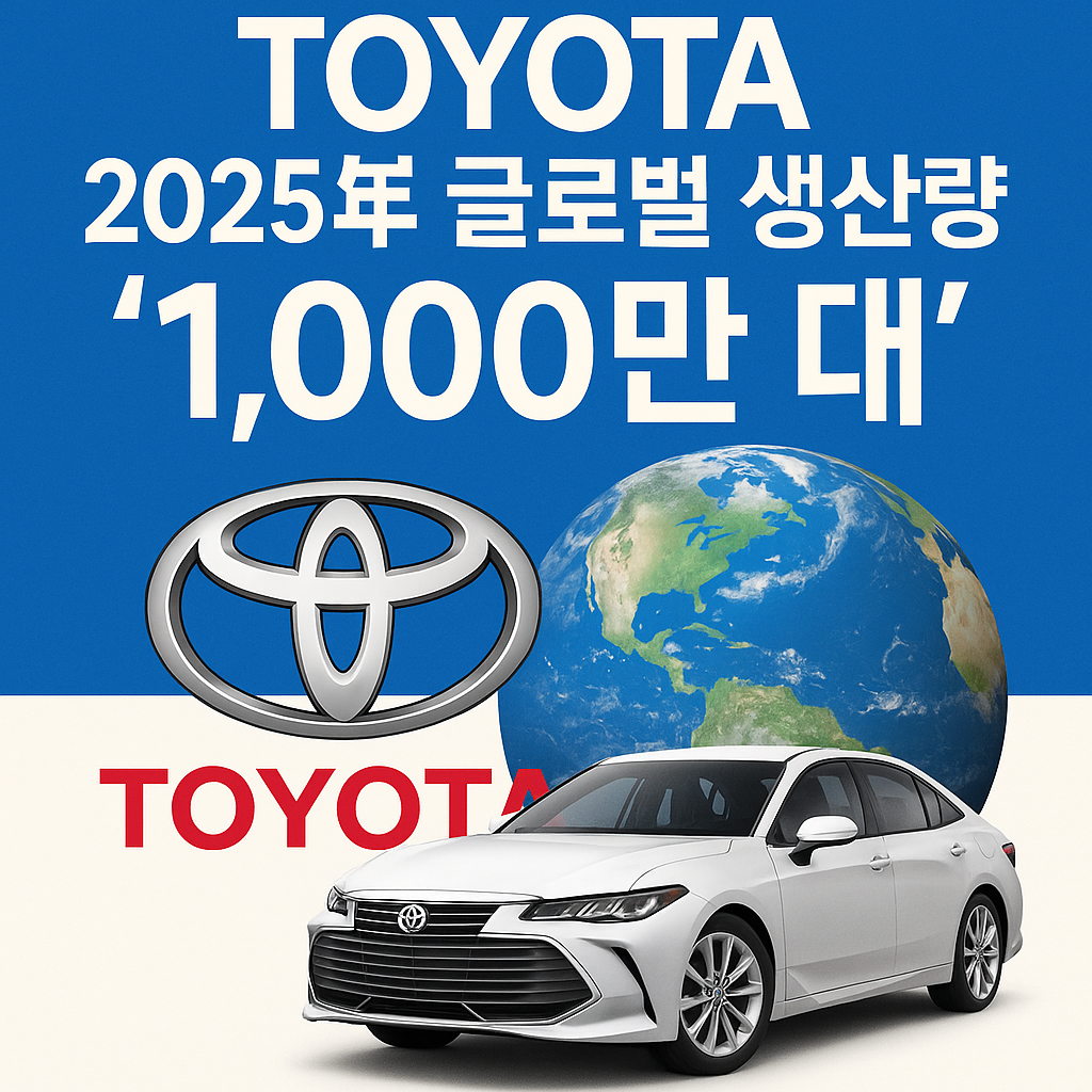 2025년 토요타 글로벌 생산량