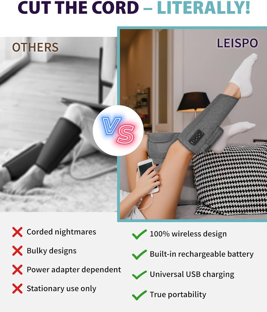 종아리마사지기 고르는법 무선 유선 비교