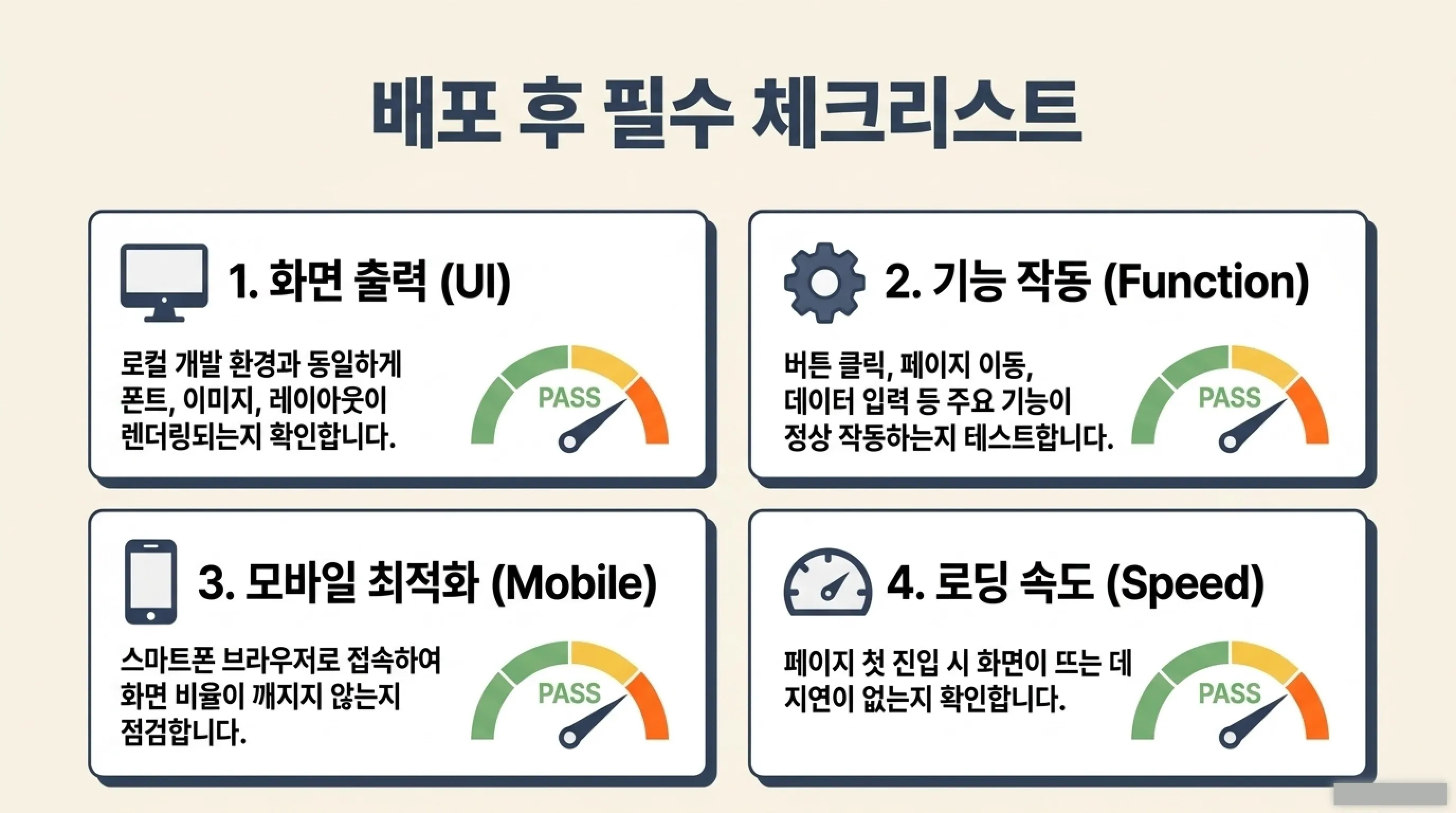 배포 후 확인