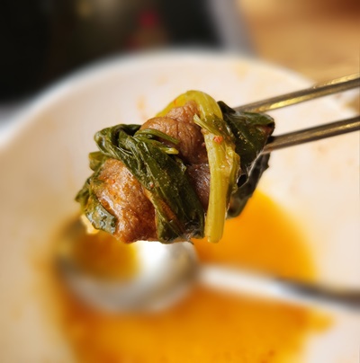 등촌샤브칼국수호평고기와미나리