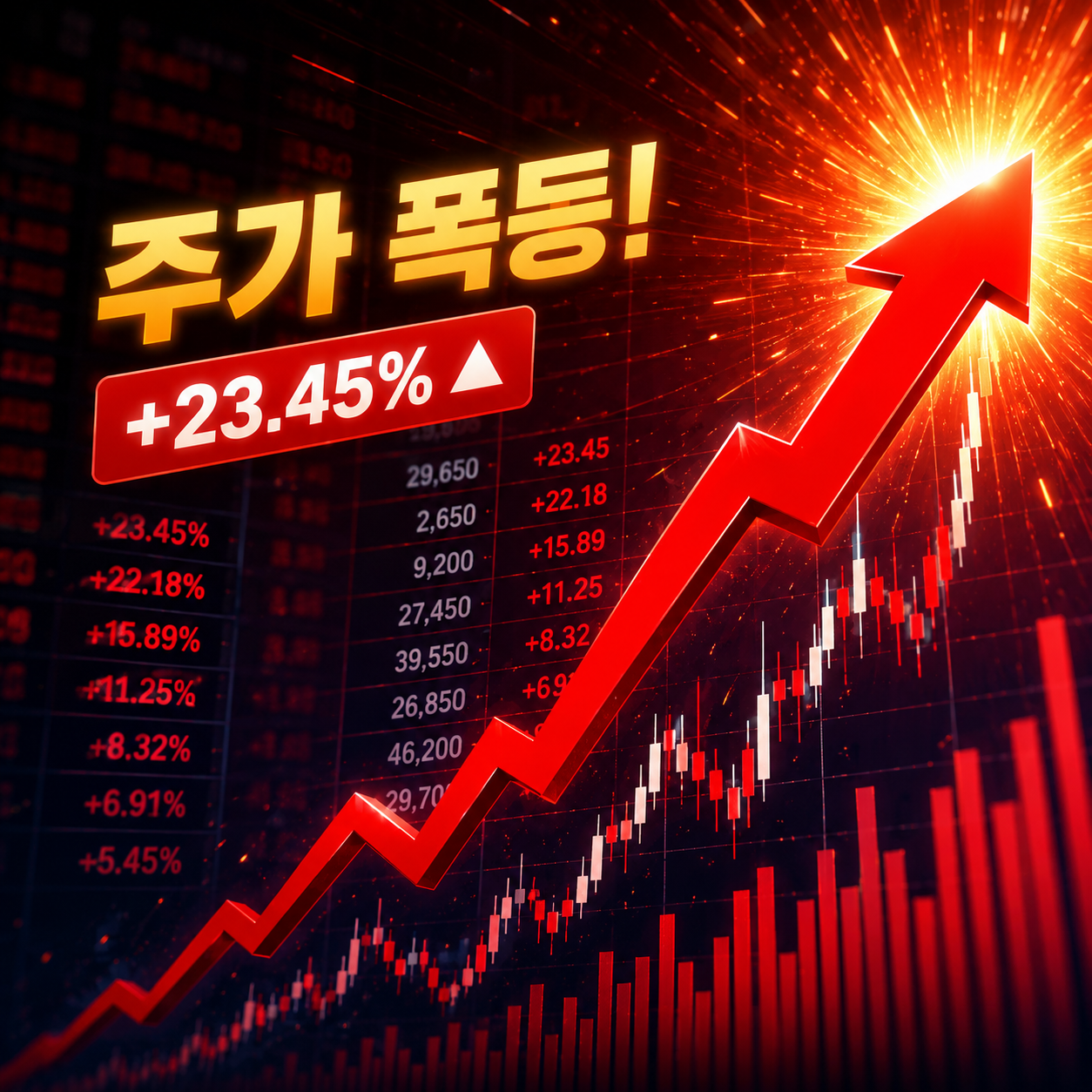 주가 폭등 이미지