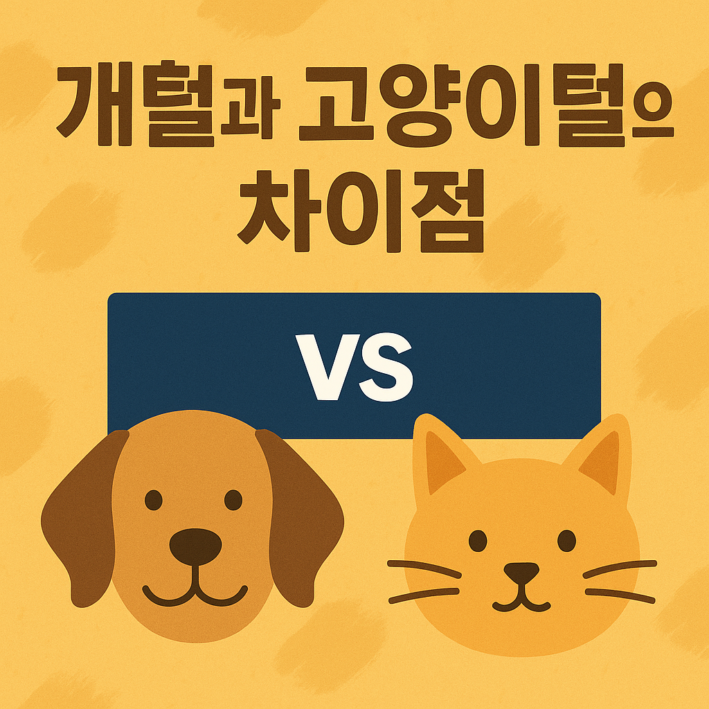 집사라면 꼭 알아야 할! 개털과 고양이털의 결정적 차이점 총정리