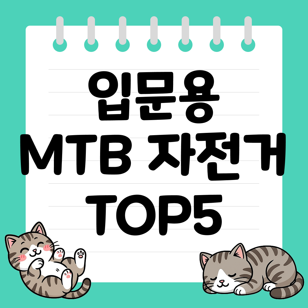 초보자도 안정적인 주행이 가능한 입문용 MTB 자전거 추천 순위 TOP5