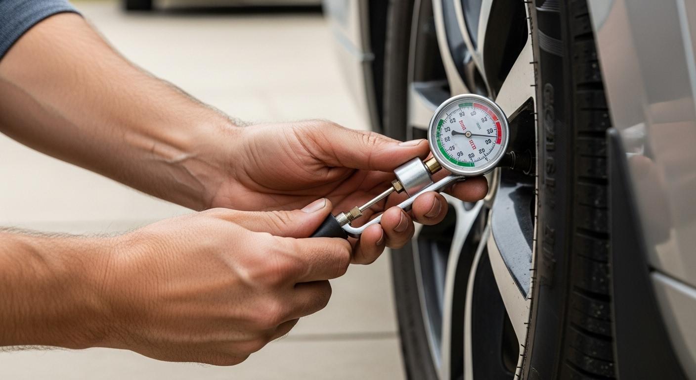 자동차 공기압 확인하는법