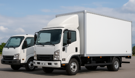 1톤 화물차 5톤 화물차 비교