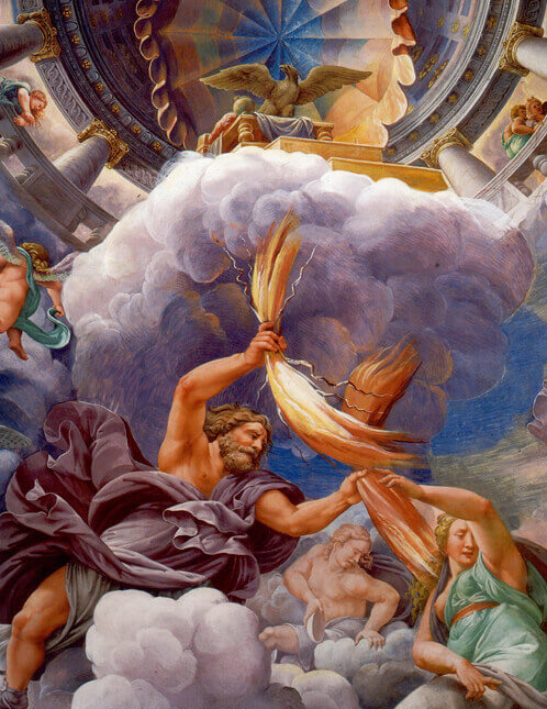 벼락을-내리치는-제우스---줄리오-로미노---1534