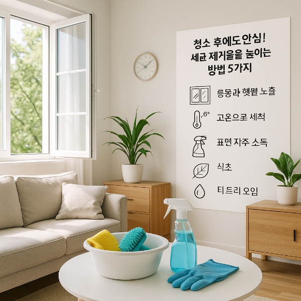 세균 제거율을 높이는 방법 5가지