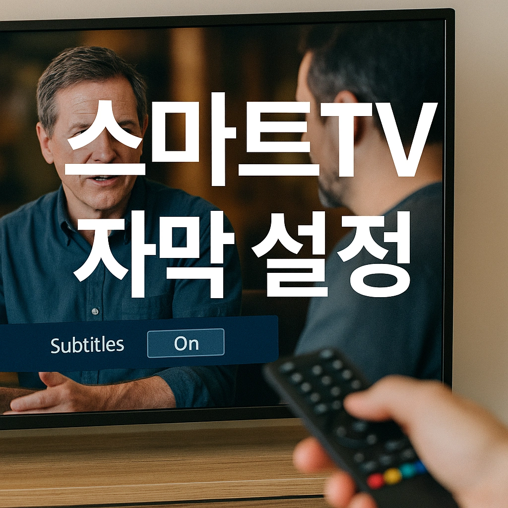 스마트TV 자막 설정 가이드