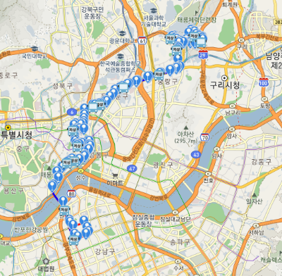 241번버스 노선도