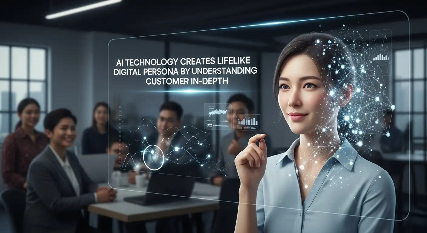 <img src="ai_technology_creates_lifelike_digital_persona_by_understanding_customer_in_depth.webp" alt="AI 기술이 고객을 더욱 입체적으로 이해하고, 살아 숨 쉬는 듯한 디지털 페르소나를 정교하게 창조하는 과정을 표현한 장면입니다. ">