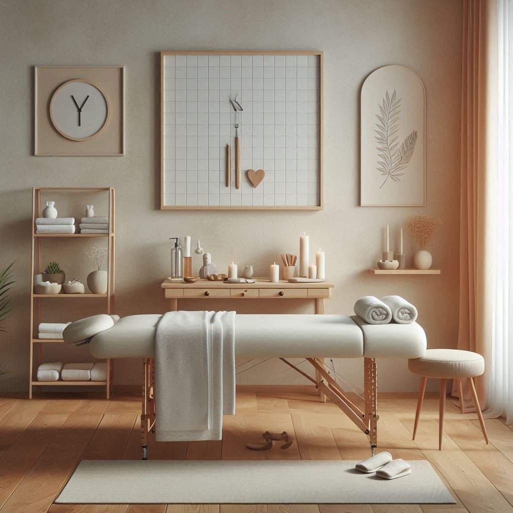 피부,체형관리 샵 배경