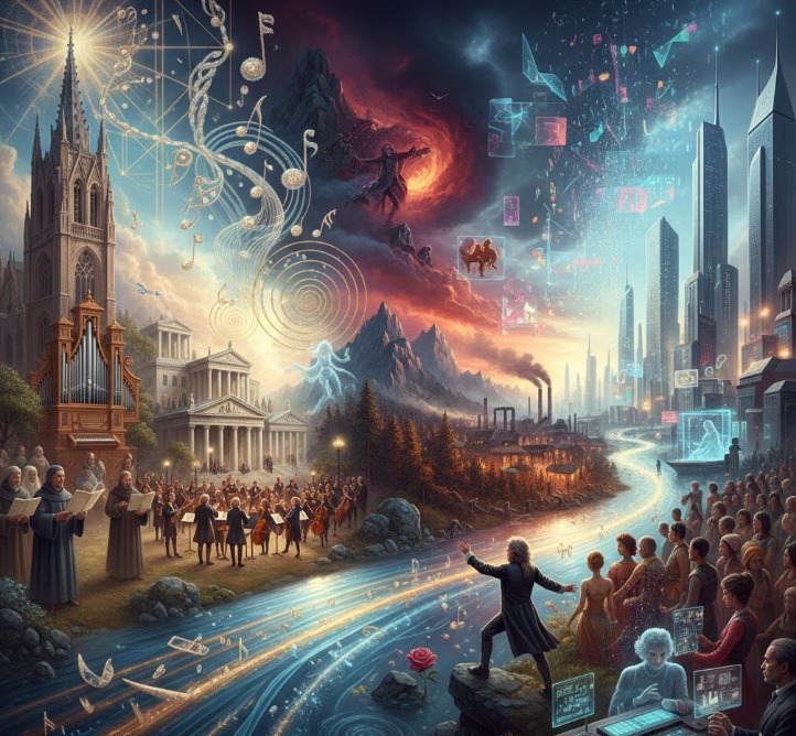 음악사조 설명 관련 그림