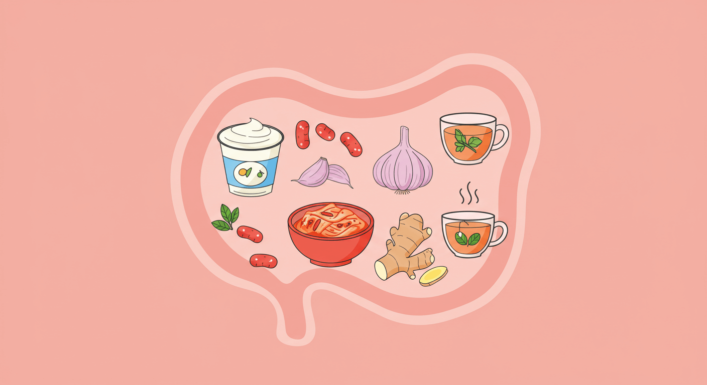 2. 항염증 식품과 장 건강의 관계