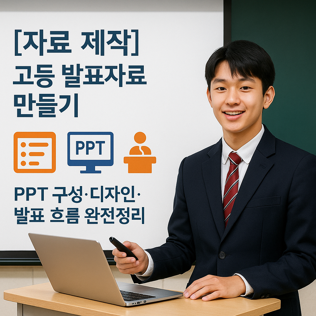[자료 제작] 고등 발표자료 만들기 ｜ PPT 구성·디자인·발표 흐름 완전정리