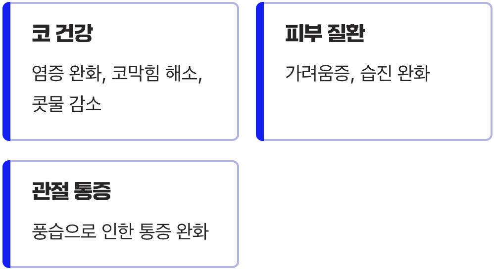 우리가 기대할 수 있는 대표적인 효능